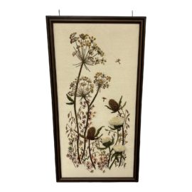 1984 Jo Morris Cross-Stitch Custom Framed