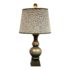 Vintage Embossed Brass Table Lamp