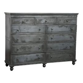 Restoration Hardware Annecy Zinc Metal-Wrapped 11-Drawer Dresser. Original Price: $3,595