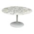 Eero Saarinen Tulip Dining Table 54inch Round Arabescato Marble. Original Price: $7,309