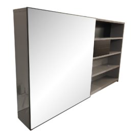 Camerich Coast Collection Custom Gray Laquered + Glass Unit. Original Price: $8,330