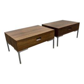 Custom Maxalto "Charles" Style Nightstands, a Pair