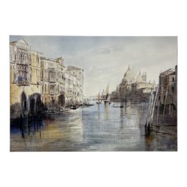 Edward Lear "The Grand Canal With Santa Maria Della Salute, Venice" Print