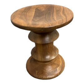 Herman Miller Charles & Ray Eames Solid Walnut Stool Shape A411. Original Price: $1,295