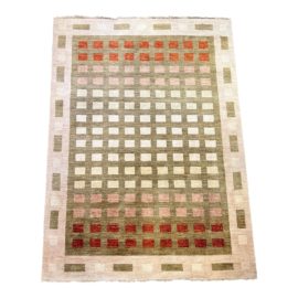 Custom Contemporary Hand-Knotted Pakistan Area Rug - 6′6″ × 9′10″
