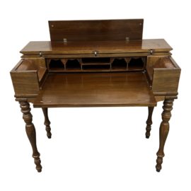 Antique Writing Secretary Hide Away Desk / Console Table