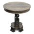 Urban Port Round Mango Wood Table With Twisted Pedestal Base. Original Price: $400