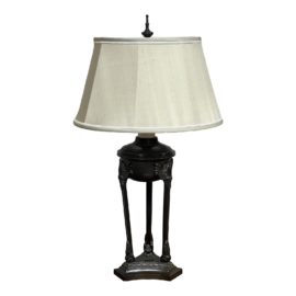 Robert Abbey Empire Style Bronze Table Lamp