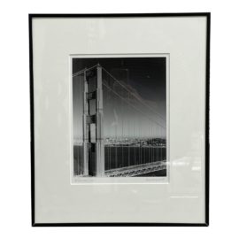 Chris Honeysett "Golden Gate & Moon" Framed Photograph