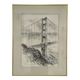 1977 Alec Stern Golden Gate Bridge Tower Edition #37/100