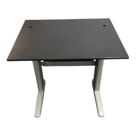 Haworth Petite Work Table With Clip to Organize Cables