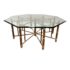 McGuire Furniture Vintage Bundled Bamboo Base + Glass Octagon Dining Table. Original Price: $7,497