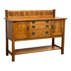 Stickley Furniture Mission Oak Sideboard Model Model 89-711 in Finish #35. Original Price : $10,269