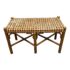 McGuire Furniture Vintage Bamboo + Hand-Woven Leather Top Table/ Bench