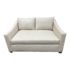 Maiden Home Sullivan Settee in Pearl Linen. Original Price: $2,300