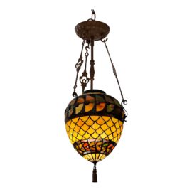 Vintage Tiffany Style Egg Pendant Light