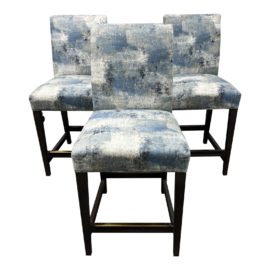 Crate & Barrel Miles Counter Stools, Set of Three. Original Price: $1,287