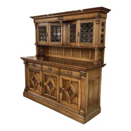 Late 19th Century R. Garret & Sons Victorian Two Piece Sideboard/Buffet