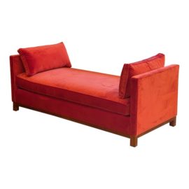 Mitchell Gold + Bob Williams Clifton Lounge in Sienna Performance Velvet. Original Price: $5,300
