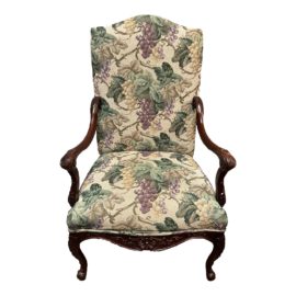 Thomasville Louis XV Style Upholstered Arm Chair