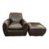 Dakota Jackson Ke-Zu Calfskin Club Chair + Ottoman. Original Price: $5,000