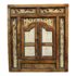 Vintage Indonesian Window Wall Mirror