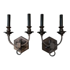 Savoy House Bastille Collection 2 Light Wall Sconce, a Pair