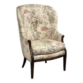 Vintage Floral Print Sitting Armchair