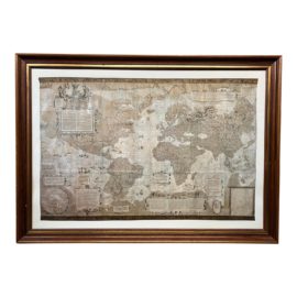 Custom Framed Vintage Mercatore Print