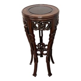 Antique Rosewood Carved Pedestal. Original Price: $2,305