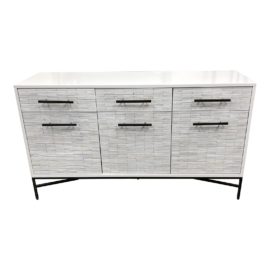 West Elm Wood Tiled Buffet/Credenza. Original Price: $1,600