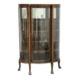 Early 20th Century Tiger Oak Display Cabinet