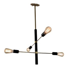 Mitzi's Astrid 4-Light Chandelier in Aged Brass. Original Price: $570