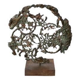 1960's William Bowie Brutalist Bronze Sculpture
