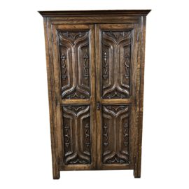 Antique Carved Two Door Wardrobe