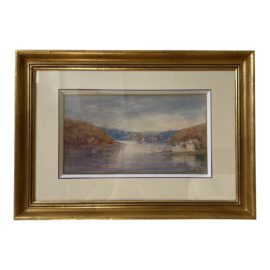 E. Davies, Scene on an Estuary Artwork + Signed