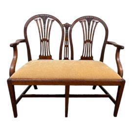 Vintage English Wheatsheaf Settee