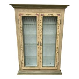 Vintage Hand Painted Wall Mounted Cupboard