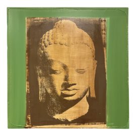 Tibetan Monk Artwork Highlighted in Pop of Color