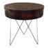 Custom Design Round Storage + Hairpin Legs Occasional Table
