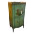 Antique Handpainted Locking Storage Cabinet