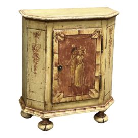 Antique French Hand Painted Cupboard