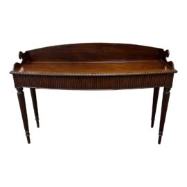 Vintage Carved Mahogany Console Table