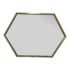 Brass Hexagon Hanging Mirror