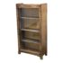 Vintage Wood + Glass Door Bookcase