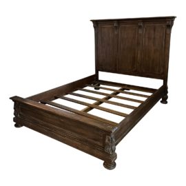 Queen Size Restoration Hardware Geoffrey Hawkes St. James Panel Bed Frame. Original Price: $3,395