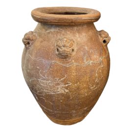 Mid 18th Century Antique Chinese Lion Head Jar. Original Price: $2,240