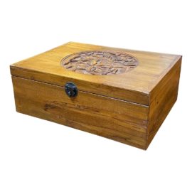 Wood Carved Decorative Box