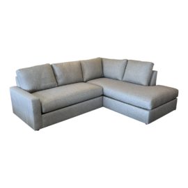 NEW Contemporary Two Pieces Gray Sectional. Original Price: $5,660