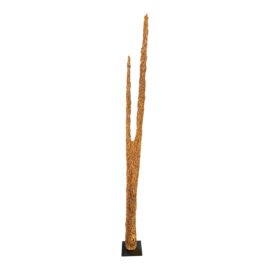 Organic Modern Decorative Wooden Sculpture on Metal Stand. Original Price: $825